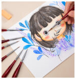 6Pcs/Set Paint By Numbers Brushes Extra Fine Detail Paint - Image 4
