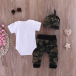 Army Green Letter Arrow Baby Hooded Set - Image 3