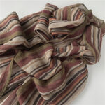 Fashion Men's Cotton And Linen Striped Brown Scarf  Long Shawl Japanese Unisex Style Fashion Scarves - Image 20