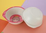 Kids Baby Natural Bamboo Fiber Bowls Cartoon Animal Dishes Baby Feeding Tableware Children Infant Toddler Portable Plates - Image 2