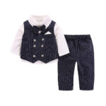 Baby new style gentleman handsome split clothes - Image 3