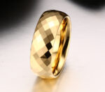 Men Ring Tungsten Jewelry Gold Color - Image 4