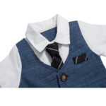 Summer New Baby Boy Jumpsuit Boys Gentleman Baby Children's Clothing - Image 2