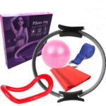 Six Piece Yoga Pilates Circle Set Bodybuilding Fitness Equipment Pilates Sport Training Workout - Image 2