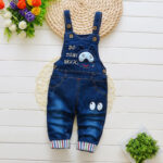 Children's Pants, Baby Children's Overalls, Jeans, Children's Clothing, Children's Pants, Boys And Girls' Cotton Trousers Cover - Image 3