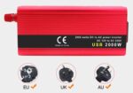 Sine Wave Inverter Dual Usb 2000W Power Converter Dc 12V 24V Portable Car Inverter - Image 5