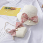 Children's Hats Female Summer Sunscreen Princess Beach Hat Sun Hat Girls Straw Hat Sun Hat Basin Hat Baby Fisherman Hat - Image 4