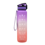 1L Tritan Water Bottle With Time Marker Bounce Cover Motivational Water Bottle Cycling Leakproof Cup For Sports Fitness Bottles - Image 9