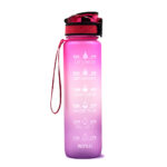 1L Tritan Water Bottle With Time Marker Bounce Cover Motivational Water Bottle Cycling Leakproof Cup For Sports Fitness Bottles - Image 7