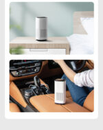 Spring New Arrival Mini Portable Car Air Purifiers With Usb Cable Charging Home Office HEPA Filter Car Air Purifier - Image 6