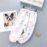 Baby Gauze Pants Summer Girls Casual Breathable Pants Children's Bloomers Mosquito Pants