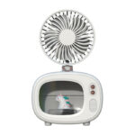 Tv Spray Fan Small Portable Rechargeable Silent - Image 5