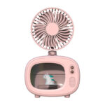 Tv Spray Fan Small Portable Rechargeable Silent - Image 2