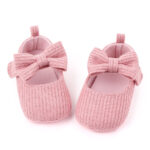 Bowknot Woolen Knit Baby Shoes Moccasins Princess Shoes Baby Shoes - Image 7