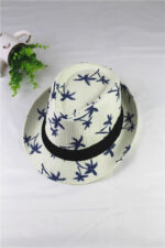 Summer Children Straw Hat Print Baby Hats Kids - Image 3