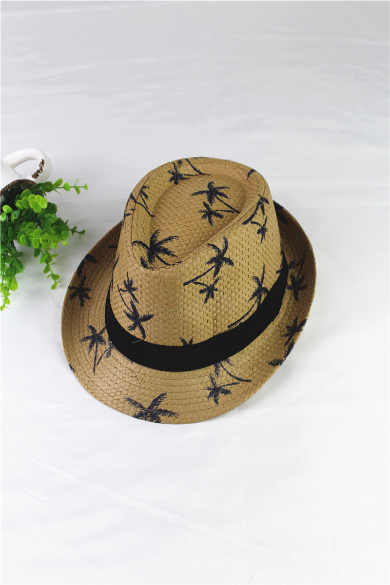 1620091193924.jpg Summer Children Straw Hat Print Baby Hats Kids - Image 1