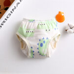 New Korean Wing Guard Baby Gauze Diaper Waterproof Diaper Cotton Diaper Pocket Baby Learning Pants Pull-Up Pants - Image 4