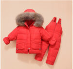Children'S Down Jackets, Baby Down Suits, Two-Piece Winter Suits For Boys And Girls - Image 4