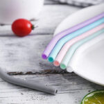 Reusable BPA Free Silicone Folding Baby Bottles, Large Image, Factory Price, Drinking Straw, For Baby