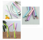 Reusable BPA Free Silicone Folding Baby Bottles, Large Image, Factory Price, Drinking Straw, For Baby - Image 2