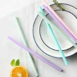 Reusable BPA Free Silicone Folding Baby Bottles, Large Image, Factory Price, Drinking Straw, For Baby - Image 3