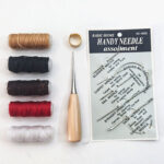 Leather Waxed Thread Stitching Needles Awl Hand Tools Kit for DIY Sewing Craft - Image 4