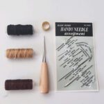 Leather Waxed Thread Stitching Needles Awl Hand Tools Kit for DIY Sewing Craft - Image 3