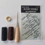Leather Waxed Thread Stitching Needles Awl Hand Tools Kit for DIY Sewing Craft - Image 2
