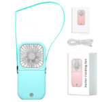 Mini Folding Usb Rechargeable Hanging Neck Fan - Image 8