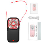 Mini Folding Usb Rechargeable Hanging Neck Fan - Image 9