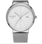 Wrist Watches Japanese Movement Calendar Waterproof Fine Steel Mesh Belt 0176g - Image 3