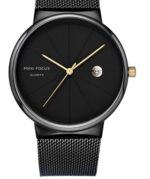 Wrist Watches Japanese Movement Calendar Waterproof Fine Steel Mesh Belt 0176g - Image 5