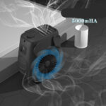 Small Carry-on Waist Hanging Fan, Rechargeable Mini Hanging Neck Fan - Image 3