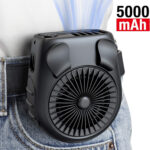 Small Carry-on Waist Hanging Fan, Rechargeable Mini Hanging Neck Fan - Image 8