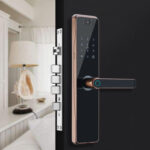 Surveillance Camera Fingerprint Lock Graffiti  Home Password Lock Mobile Phone Video Anti-theft Door Electronic Lock - Image 3