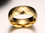 Men Ring Tungsten Jewelry Gold Color - Image 5