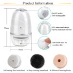 3 in 1 Electric Facial Cleanser Wash Face Cleaning Machine Pore Cleaner Body Cleansing Massage Mini Skin Beauty Massage - Image 2