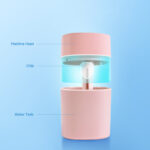 Mini Humidifier With LED Night Light, Cool Mist Humidifier, USB Personal Desktop Humidifier For Car Home Mini Mist Maker With Colorful Night USB Sprayer Essential Oil Diffuser Air Purifier - Image 2