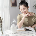 Ultrasonic Air Humidifier for Home Office Cartoon Rabbit 250ML USB Essential Oil Diffuser LED Light Lamp - Image 2