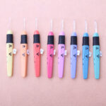 8pcs Set Crochet Hooks With Without Led Plastic Handle Knitting Needles Set 2.5 6mm Needle Sewing Kit Multicolour Sewing Tool - Image 4