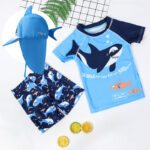 Shark sunblock quick-drying boy's swimsuit - Image 2