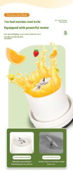 OSTMARS Juicer Portable Small Fruit Blender Household Automatic Juicer Juicer Cup Tons Cup - Image 10