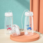 Baby Hand-free Standard Diameter 240ml Feeding Bottle - Image 2