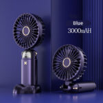 Portable Hand-held Fan Mini Folding Desk Fan Cooler Cooling USB Rechargeable - Image 3