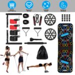 Multifunctional Push Up Board Home Strength Training Equipment With 15 Fitness Accessories Pilates Bar Resistance Band Roller Wheel Full Body Workout Home Gym Equipment - Image 10