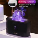 Aroma Diffuser With Flame Light Mist Humidifier Aromatherapy Diffuser With Waterless Auto-Off Protection For Spa Home Yoga Office - Image 6