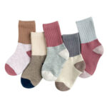 Embroidered striped baby socks cute animal baby cotton socks - Image 7