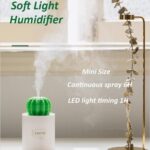 280ML Air Humidifier Soft LED Light Cactus Ultrasonic Aroma Essential Oil Diffuser For Home Car USB Mini Air Purifier - Image 3