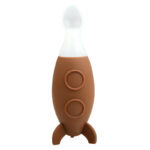 Creative Small Rocket Squeeze Silicone Feeding Spoon Baby Food Supplement Feeding Bottle - Image 3