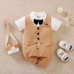 Baby Boy Gentleman Jumpsuit Baby Autumn Clothing - Image 9